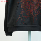 Sp5Der Rhinestone Logo Hoodie Black