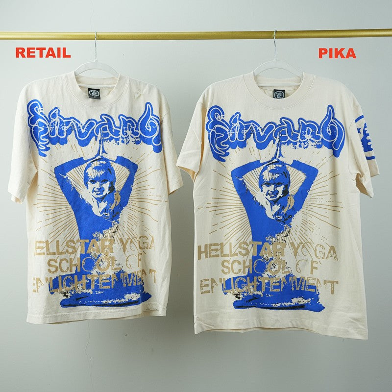 Hellstar Yoga T-Shirt Cream