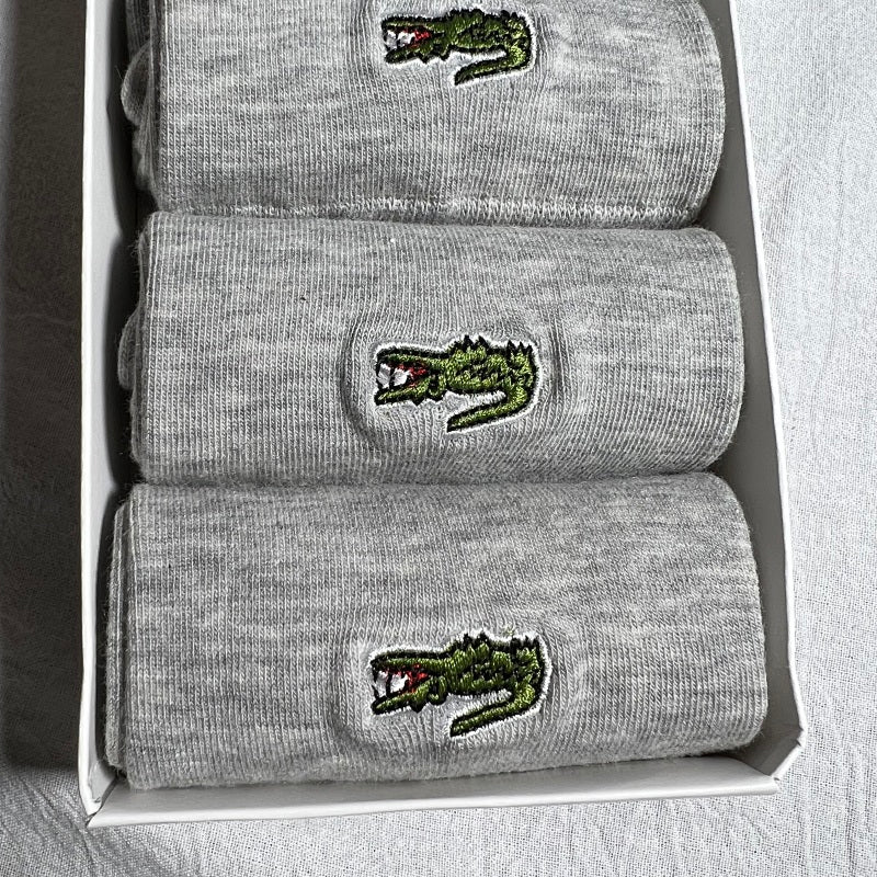 Lacoste Socks Gift Box - White/Blue/Green/Pink/Black