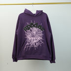 Sp5Der Web Hoodie Purple