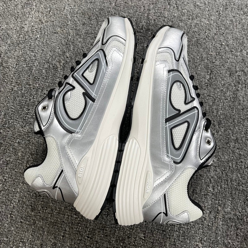 Dior B30 Sneaker — Silver Black