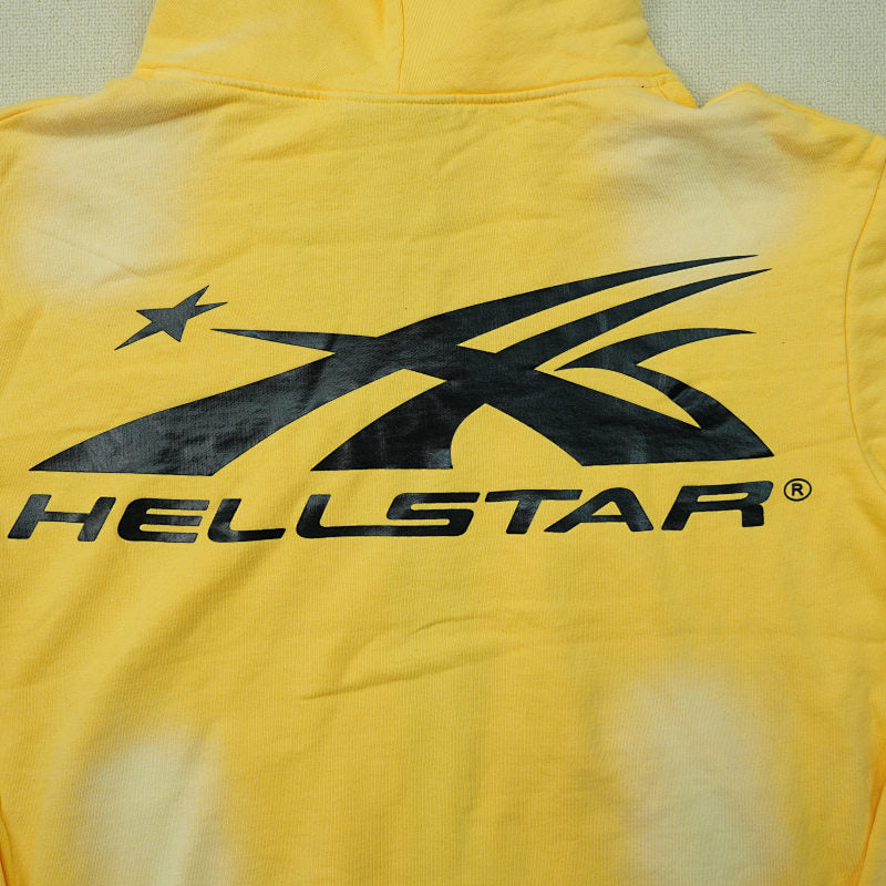 Hellstar Sports Zip-Up Sweatshirtyellow