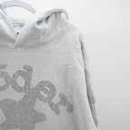Sp5Der Rhinestone Beluga Hoodie Heather Grey