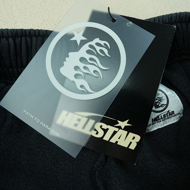 Hellstar Sports Flame Shorts Black