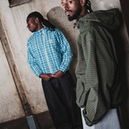 Mertra Zip Up - Blue Checkered