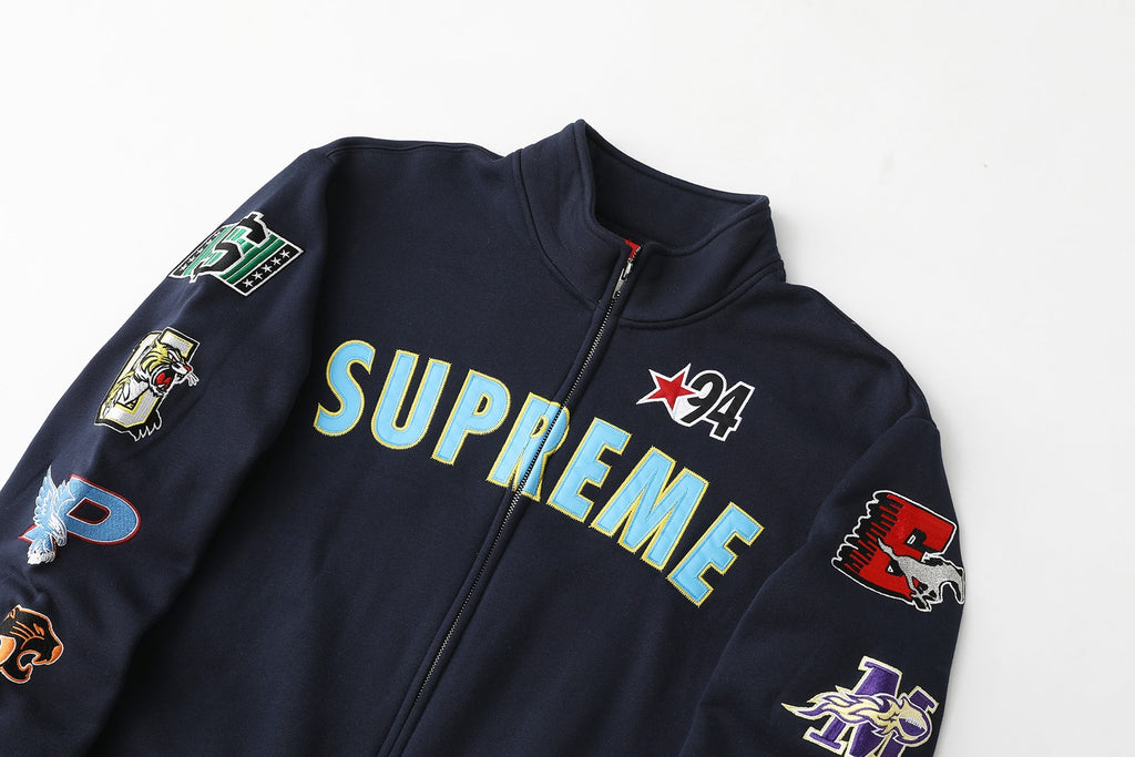 Supreme Patchwork Varsity Jacket