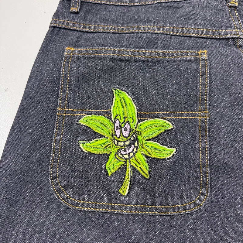 Unknown Brand Dark Black/Charcoal Denim Jeans