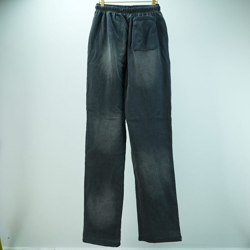 Hellstar No Guts No Glory Flare Bottom Sweatpants Midnight Dye Black