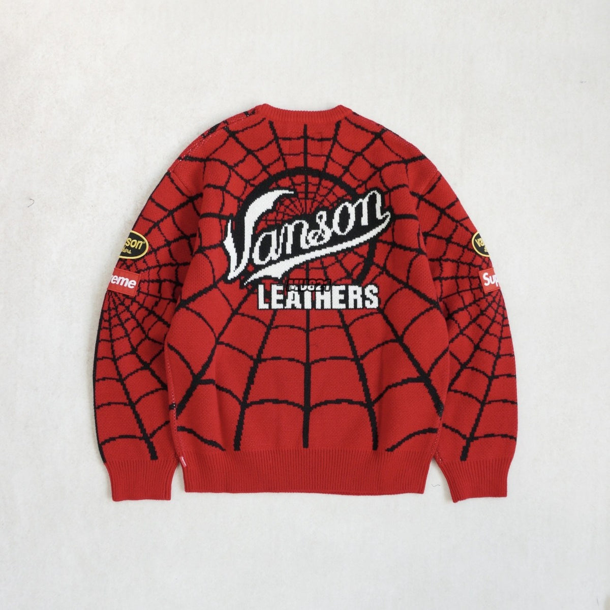 Supreme Vanson Spider Web Crewneck Sweater