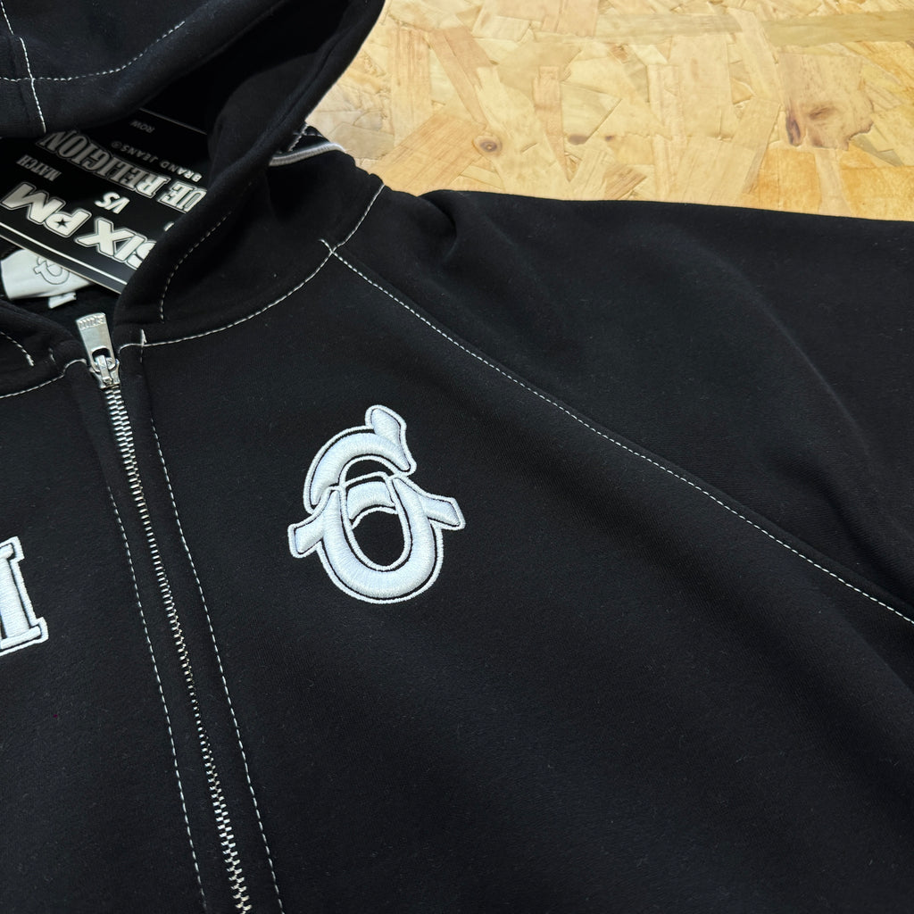 Zip Hoodie - Black