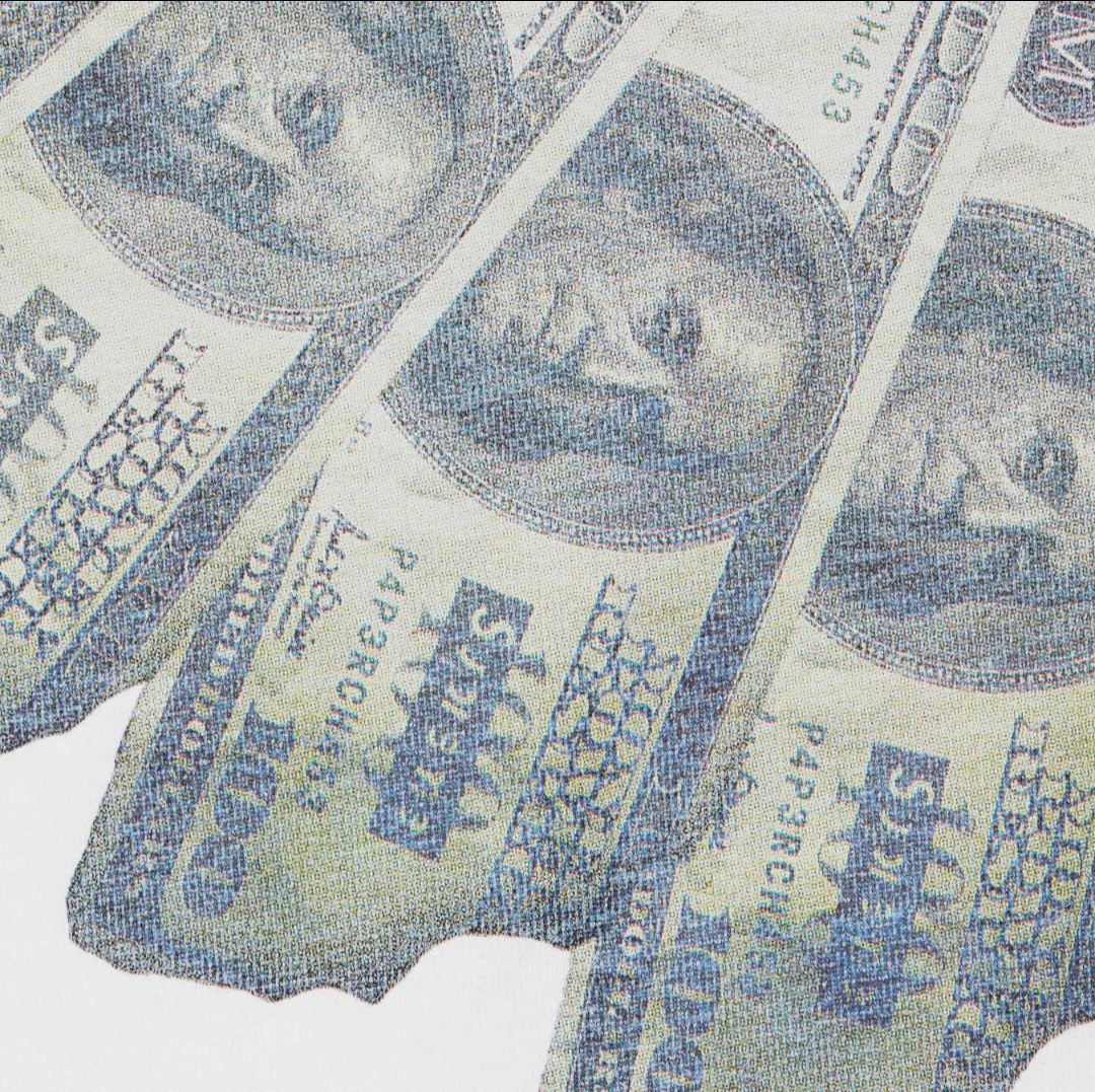 Supreme Banknote Collar T-Shirt