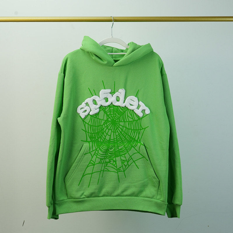 Sp5Der Web Hoodie Slime Green