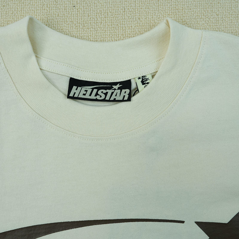 Hellstar Classic T-Shirt (Regular Print) White/Brown