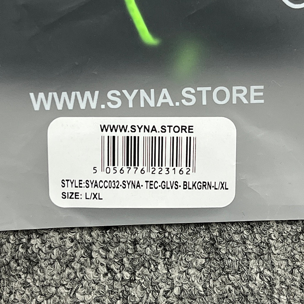 Gloves Black Green