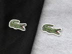 Lacoste Black Grey Slim-Fit Polo Shirt