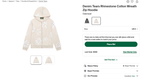 Rhinestone Cotton Wreath Zip Hoodie