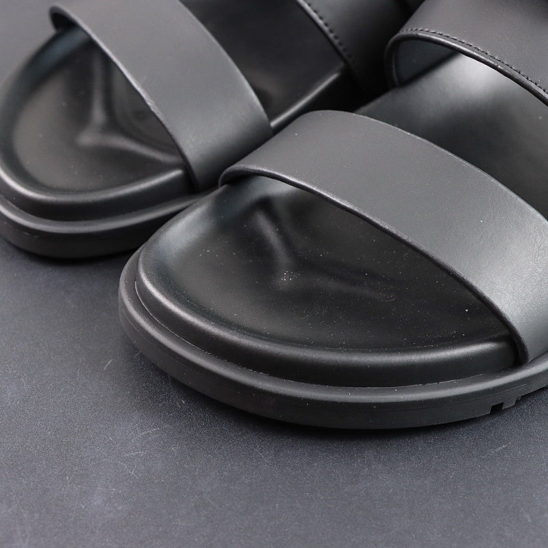 Hermes Extra Sandal - Black Calfskin