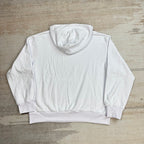 Sp5Der Rhinestone Logo Hoodie White