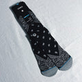 Stance Paisley Crew Socks - Black/White/Gray/Blue