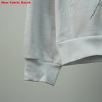 Sp5Der Rhinestone Logo Hoodie White