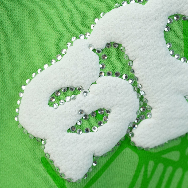 Sp5Der Web Hoodie Slime Green