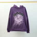 Sp5Der Web Hoodie Purple