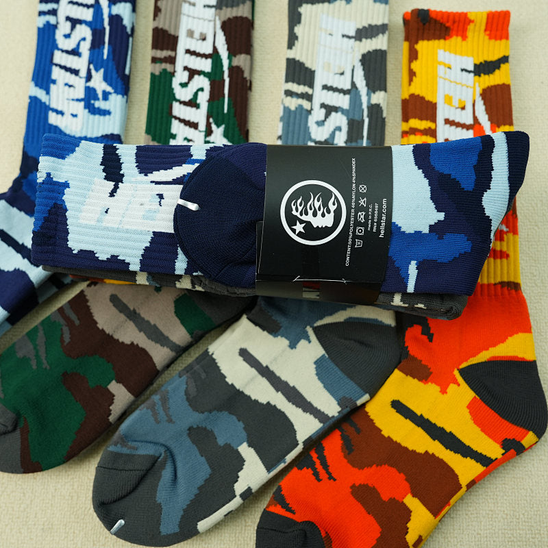 Hellstar Logo Socks (4 Pack) Camo