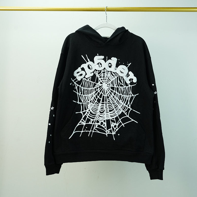 Sp5der OG Web Hoodie Black