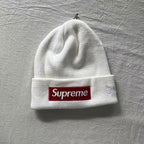 Supreme Box Logo Embroidered Knit Beanie Hat