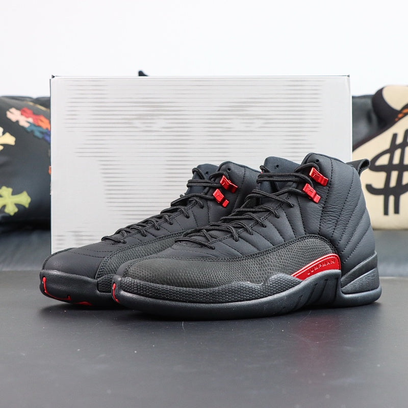 Air Jordan 12 Retro - Reverse Flu Game Black/Varsity Red