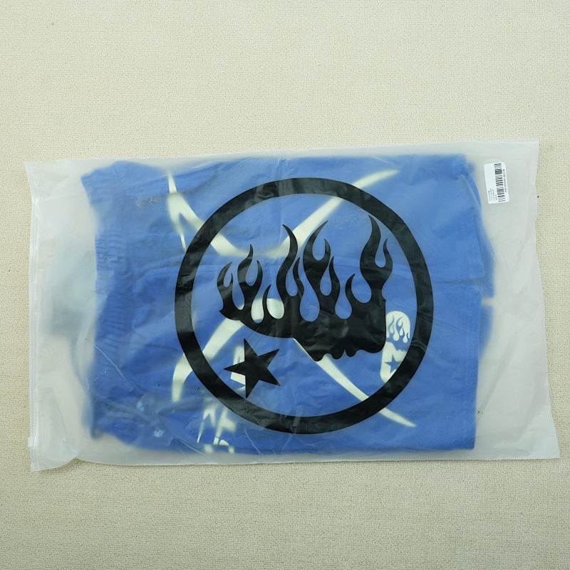 Hellstar Warm Up Shorts Blue