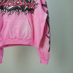Hellstar Brainwashed With Brain Hoodie Pink