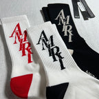 Syna World Crew Socks - White/Gray/Black/Teal