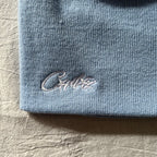 Chulez Knit Beanie - Light Blue/White