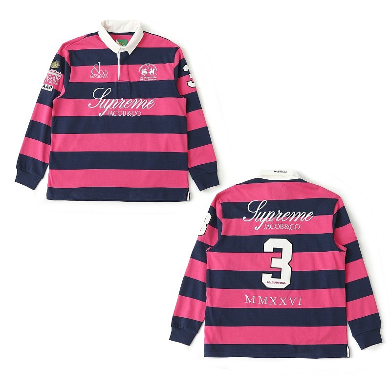 Supreme Jacob and Co Striped Rugby Shirt