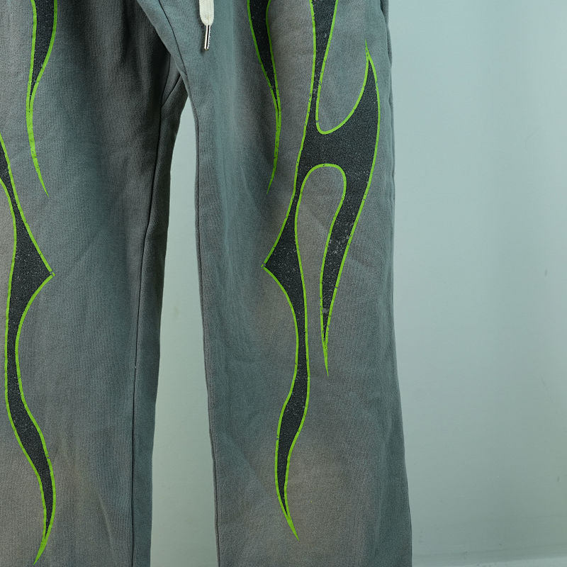 Hellstar Future Fames Sweatpants Grey/Green
