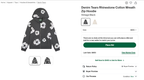 Rhinestone Cotton Wreath Zip Hoodie