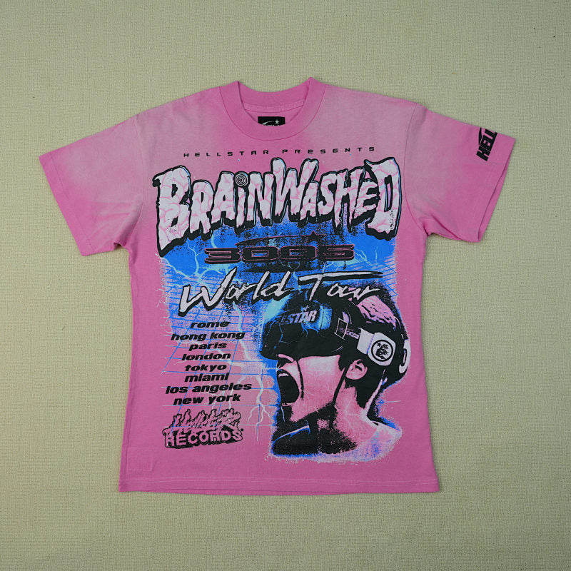 Hellstar Brainwashed World Tour T-Shirtpink