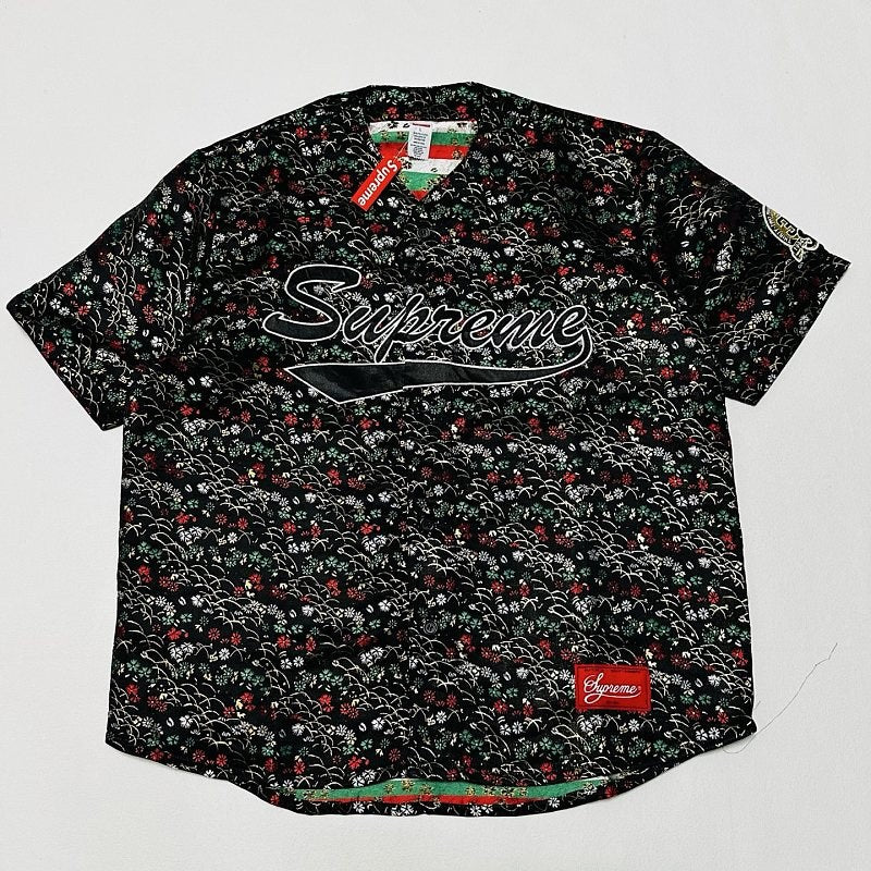 Supreme Floral Baseball Button-Up Shirt
