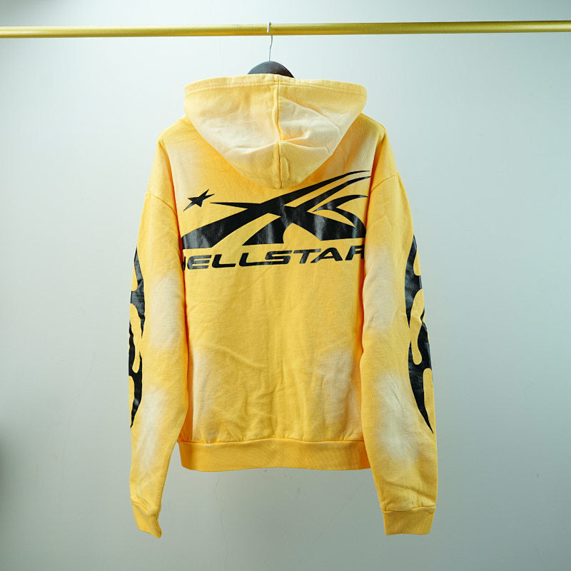 Hellstar Sports Zip-Up Sweatshirtyellow