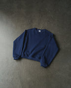 Plain Crewneck Sweatshirt - Navy Blue