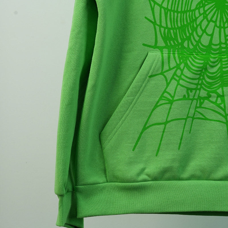 Sp5Der Web Hoodie Slime Green