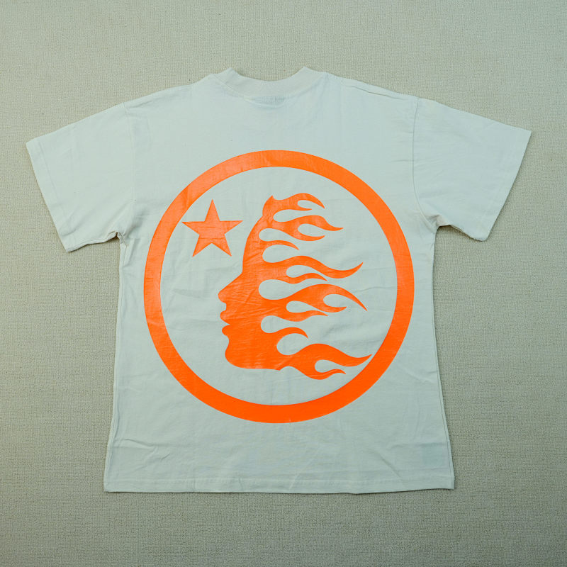 Hellstar Classic T-Shirt (Regular Print) White/Orange
