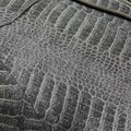 Unknown Brand Grey Croc-Print Zip Garment