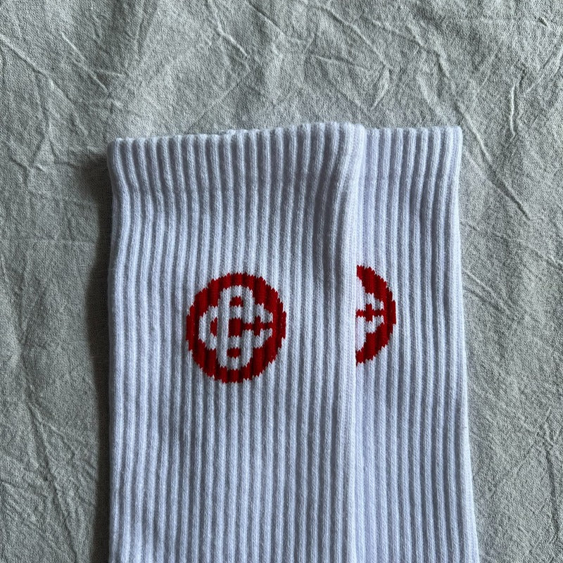 Premium Socks - White/Red