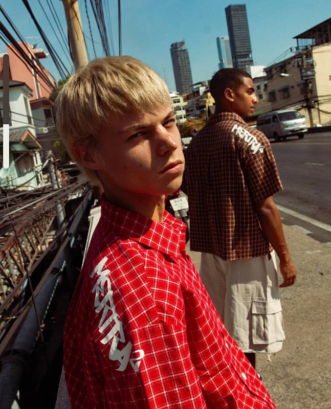 Mertra Plaid Shirt - Red