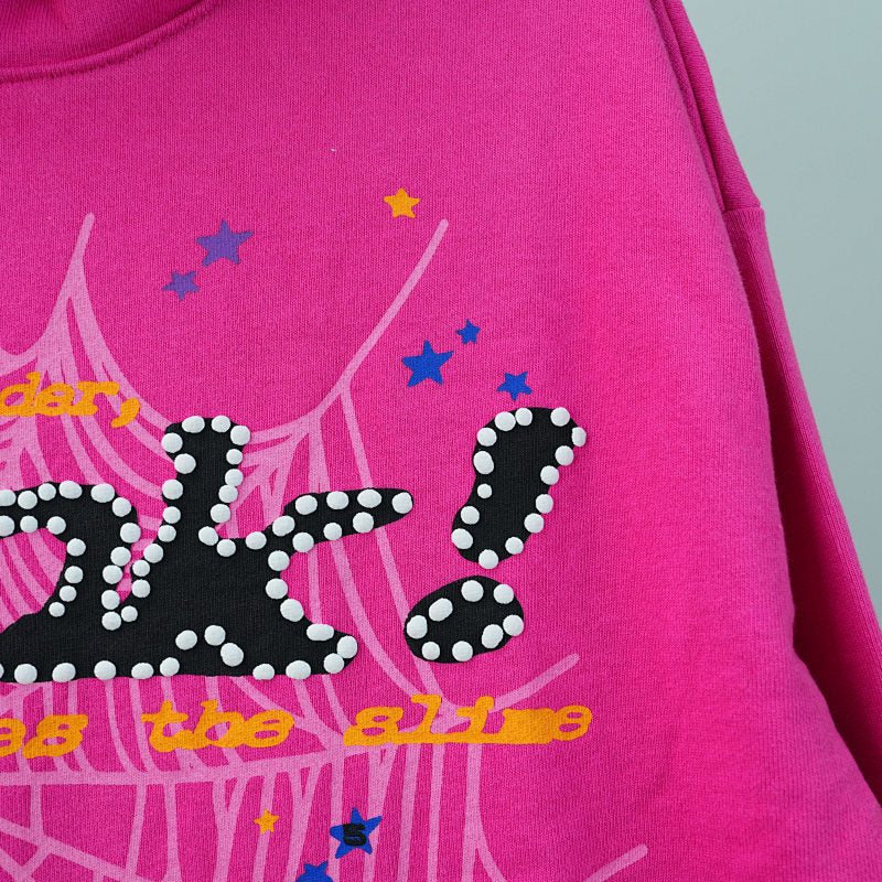 Sp5der P*NK Hoodie Pink