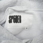 Sp5Der Rhinestone Beluga Hoodie Heather Grey