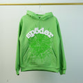 Sp5Der Web Hoodie Slime Green