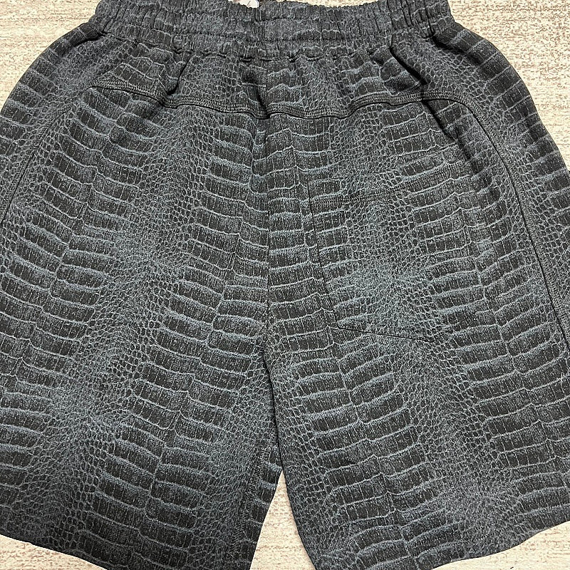 Unknown Brand Grey Croc-Print Zip Garment